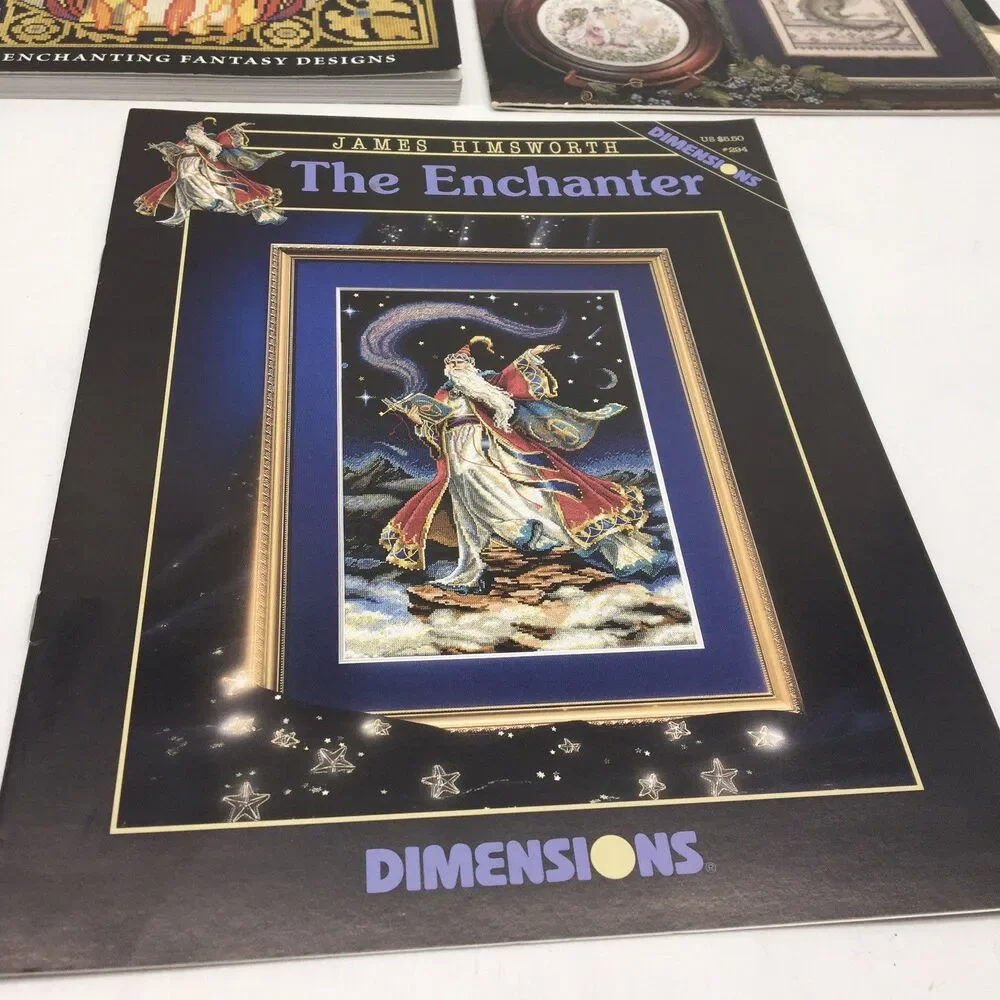 Dimensions The Enchanter Magical 25 Patterns Mythical Counted Cross Stitch Books